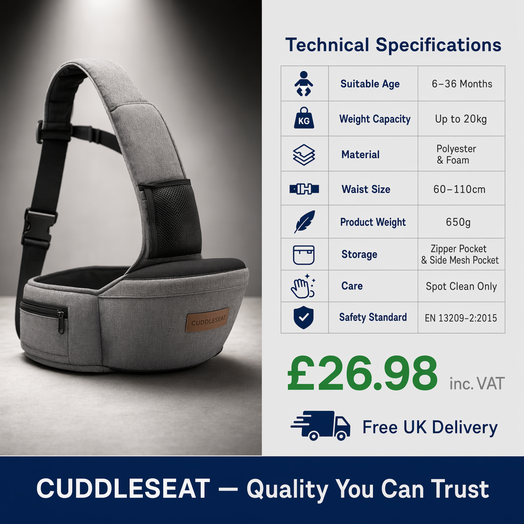 CuddleSeat specifications comparison